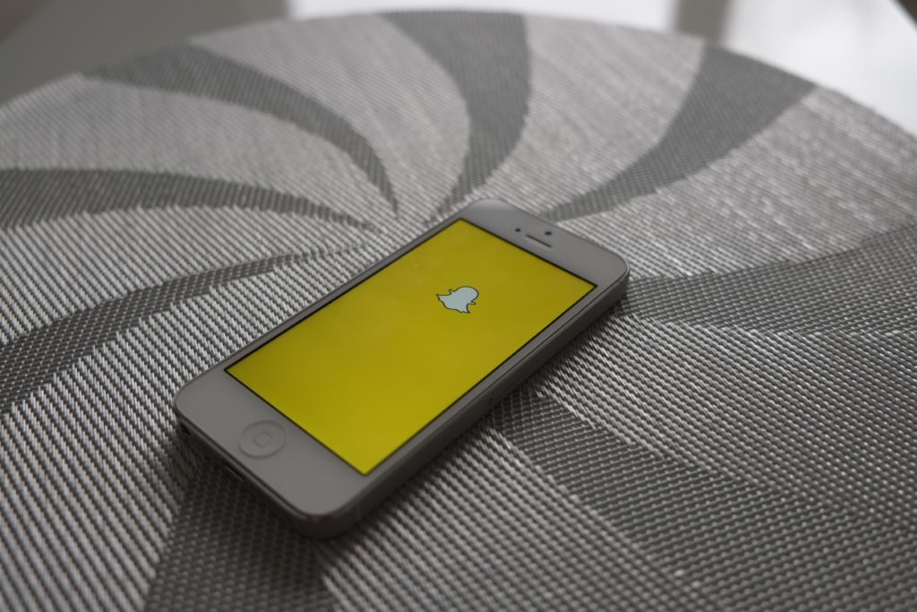 Snapchat app on iPhone Apple