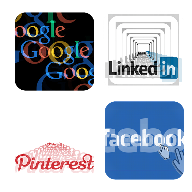 Google, LinkedIn, Pinterest and Facebook icons